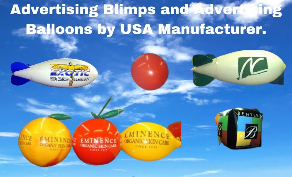 Advertising Blimps and Advertising Balloons by USA Manufacturer. Header
